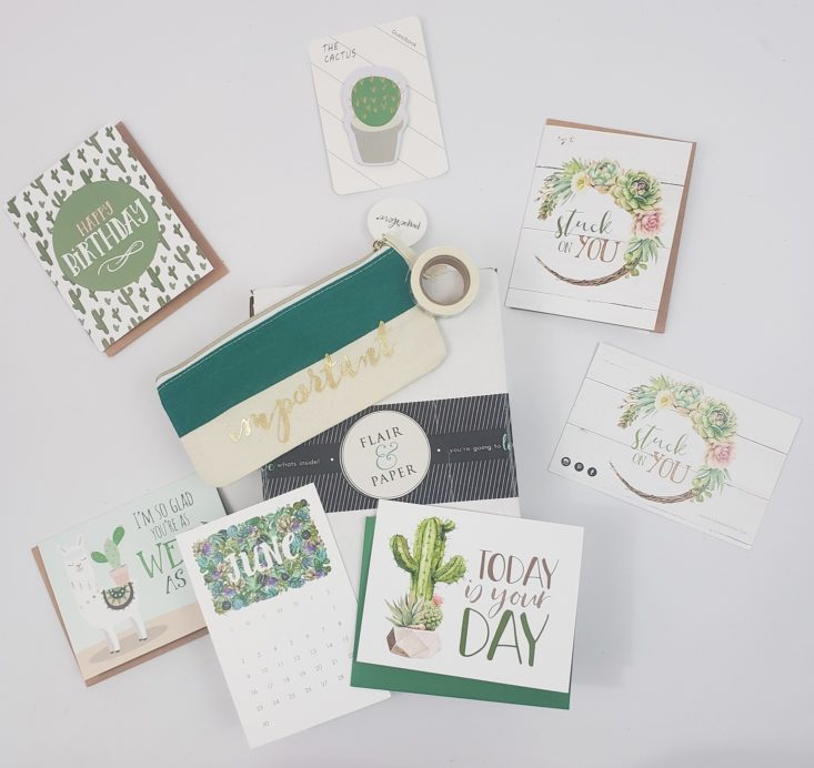 FLAIR & PAPER Subscription Box June 2019 - Review