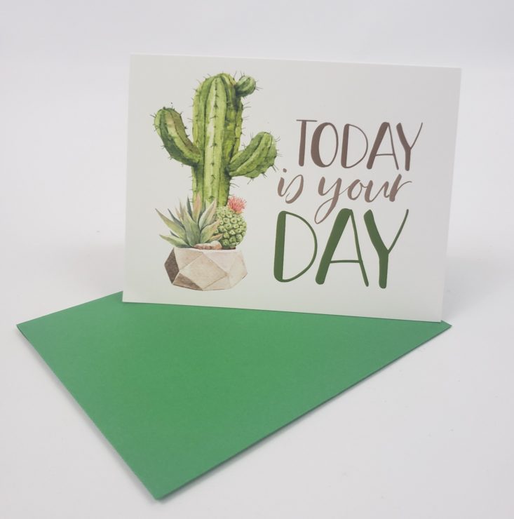 FLAIR & PAPER Subscription Box June 2019 - Today is Your Day Greeting Card