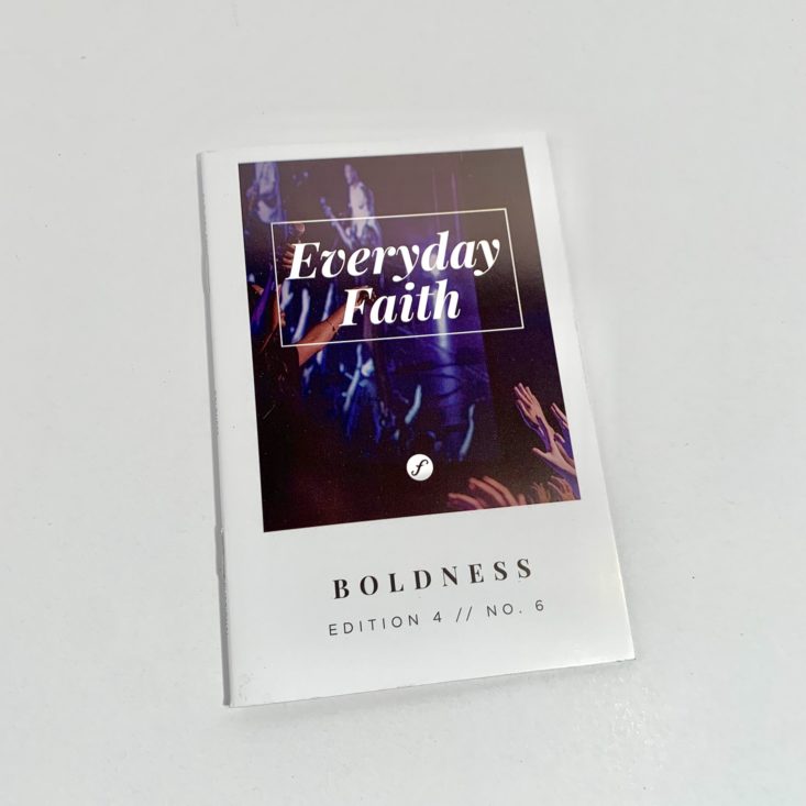 Faithbox Review June 2019 - Everyday Faith Booklet Top