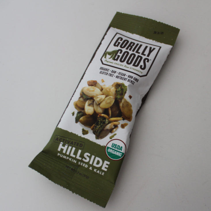 Fit Snack Box July 2019 - Gorilly Goods Hillside Pumpkin Seed and Kale Top