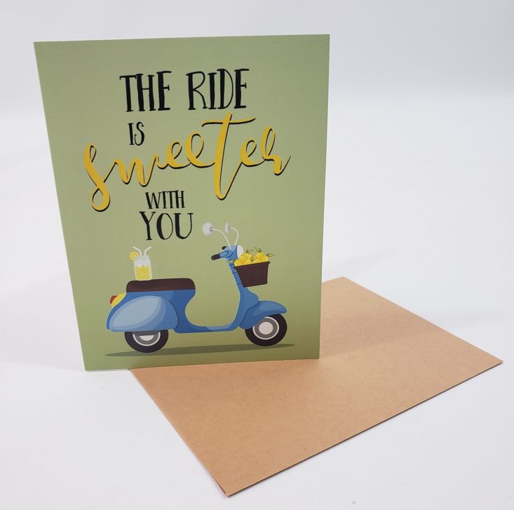 Flair & Paper July 2019 - The Ride is Sweeter With You Greeting Card