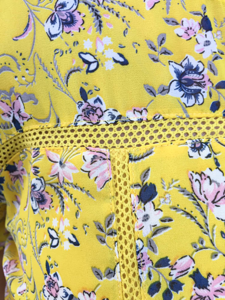 Gwynnie Bee June 2019 - Sheer Sleeve Yellow Floral Top 2