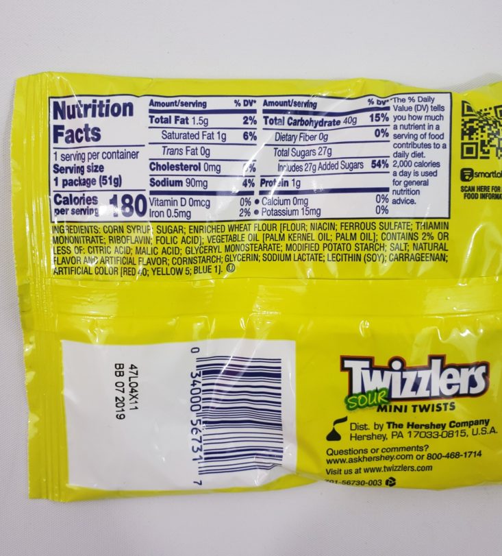 Monthly Box of Food and Snack July 2019 - Twizzlers Sour Mini Twists 2