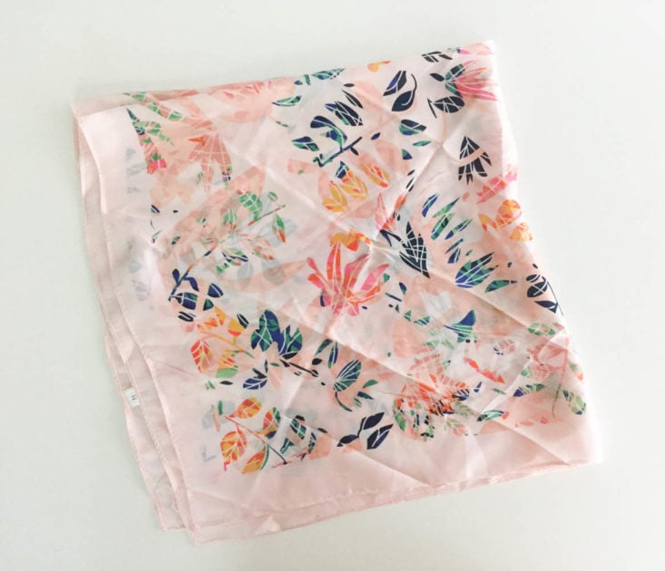 My Fashion Crate June 2019 - Spring Floral Scarf Without Label Closer Top