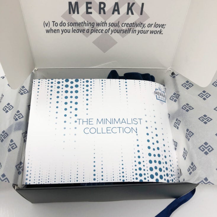 My Meraki Box Subscription Review June 2019 - Box Open 2 Top