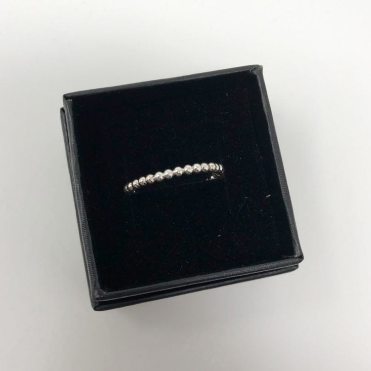 My Meraki Box Subscription Review June 2019 - STERLING SILVER STACKING RING 1 Top