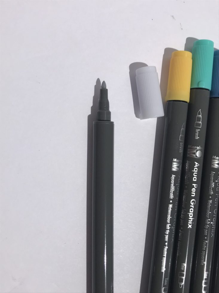 Paletteful Packs July 2019 - Graphix Aqua Pens - Metropolitan 6 Piece Set Marker Tip