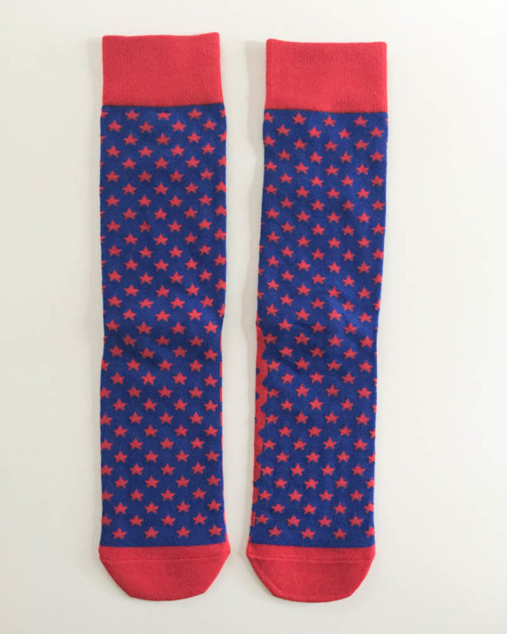 Say It With A Sock Men’s Two Pair June 2019 - Men’s Star Spangled Socks Front Top
