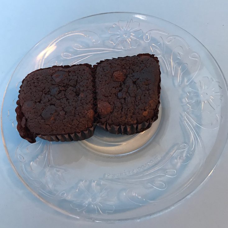 SinglesSwag July 2019 -Mr. Brownie Chocolate Brownies- 2-pack On Plate