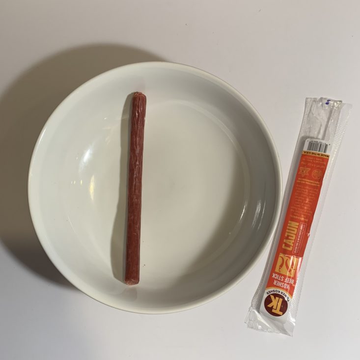 SnackSack Gluten Free May 2019 - Beef Stick Plated Top