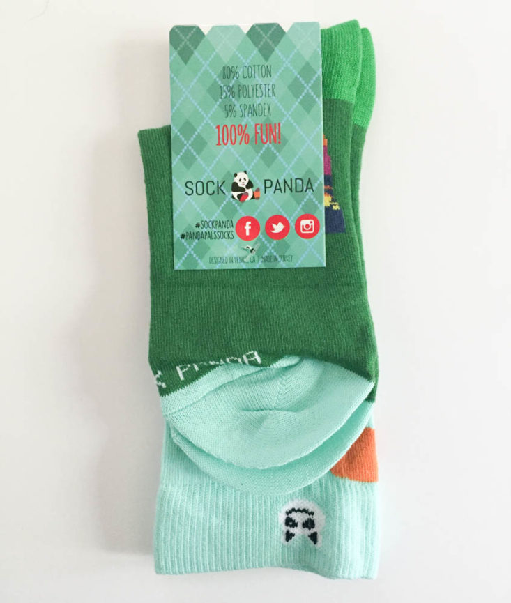 Sock Panda Men May 2019 - Giraffe in the Evergreens Socks 2