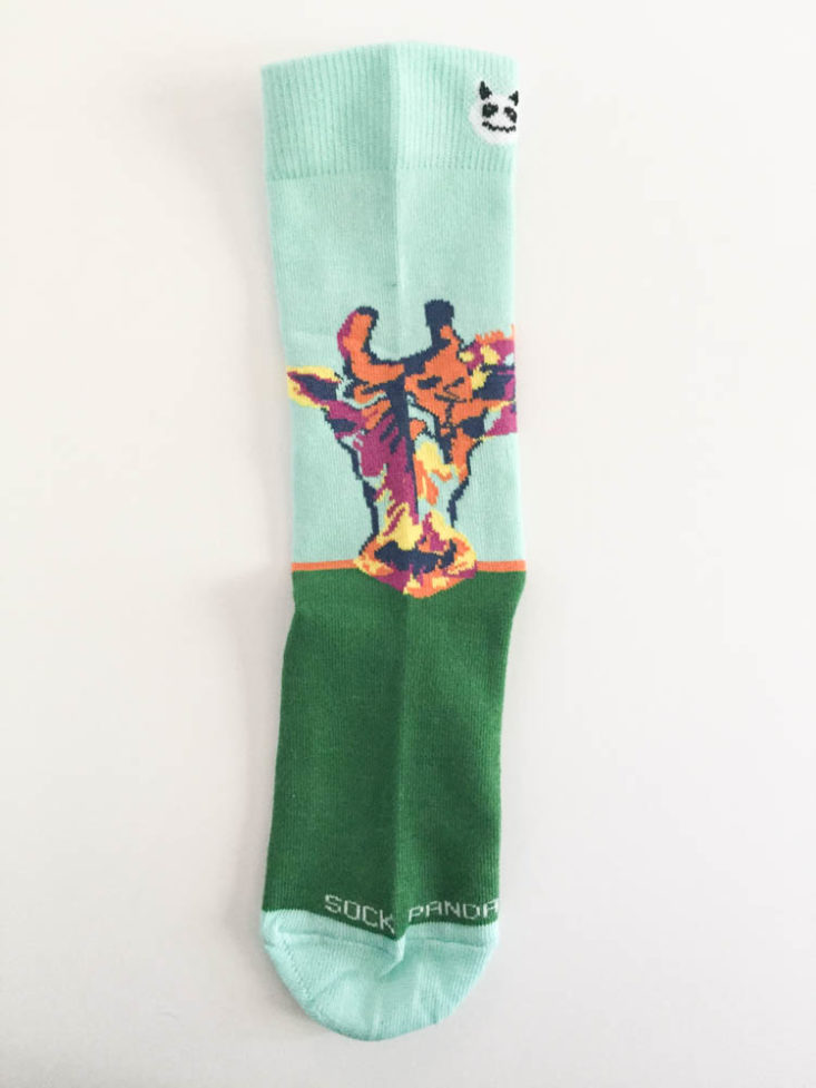 Sock Panda Men May 2019 - Giraffe in the Evergreens Socks 4