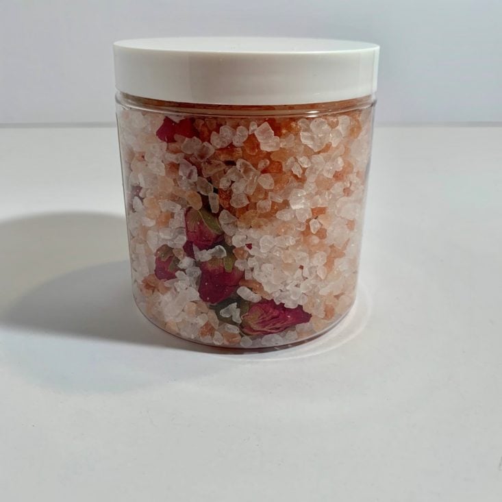 TheraBox May 2019 - Aminnah Rose Buds and Himalayan Salts Bath Soak Side