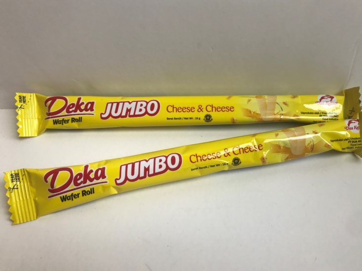 Universal Yums July 2019 - Deka Jumbo Cheese & Cheese Wafer Roll Unopened