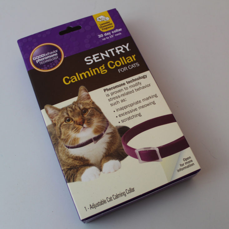 Vet Pet Box Cat July 2019 - Sentry Pheromone Calming Collar Top