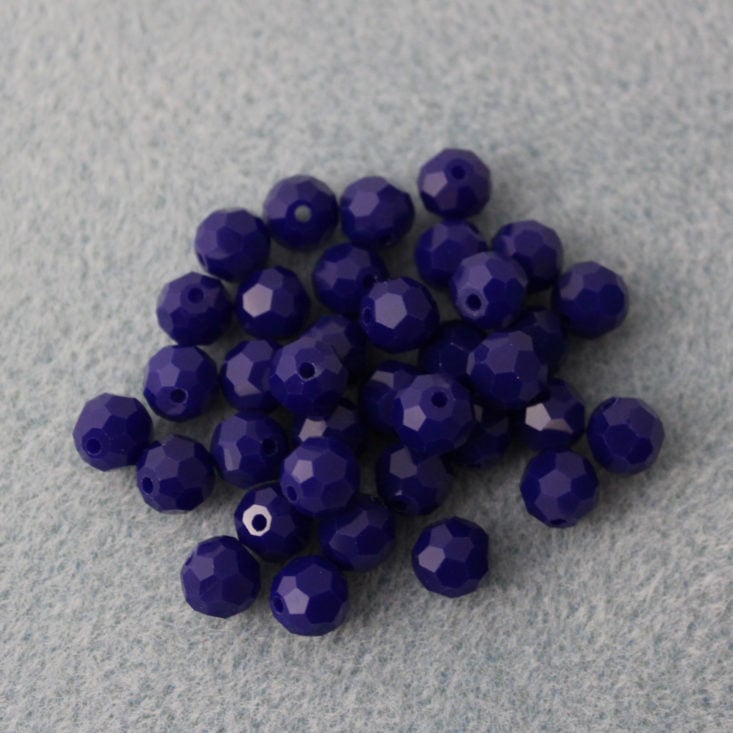 Vintage Bead Box July 2019 - Faceted Glass Beads
