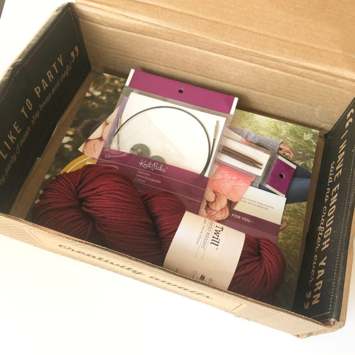 KnitPicks Review July 2019 open box