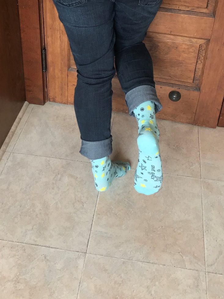 sock panda women August 2019 - star socks on