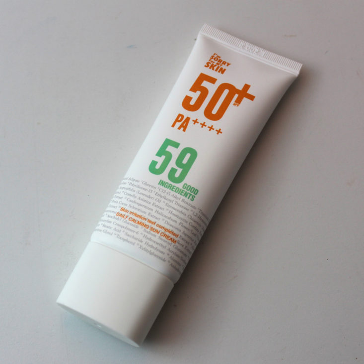 Bomibag Subscription Box July 2019 - Skin SPF 50+ Sun Cream Top