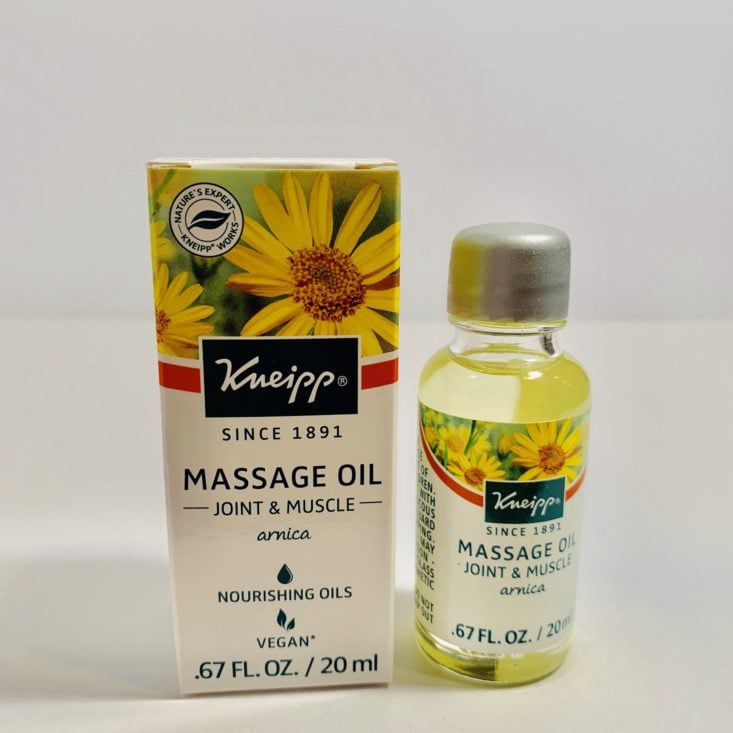 Cocotique May 2019 - Massage Oil Opened Front
