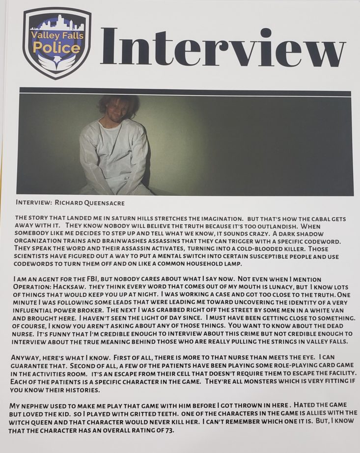 Deadbolt Mystery Society June 2019 - Interview Pages 1