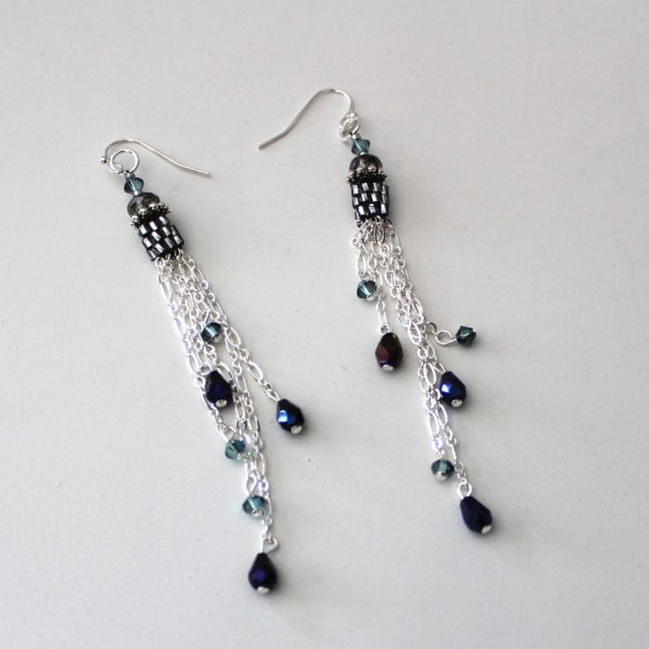 Facet Jewelry August 2019 - Fringe and Stitch Earrings 1