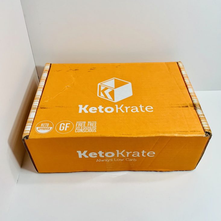 Keto Krate Subscription Box July 2019 - Box Closed Top