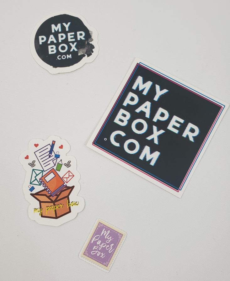 My Paper Box August 2019 - Custom Stickers