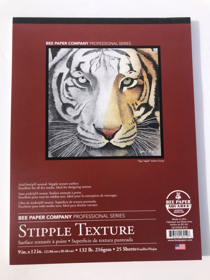 Paletteful Packs August 2019 - Bee Stipple Textured Paper - 9X12