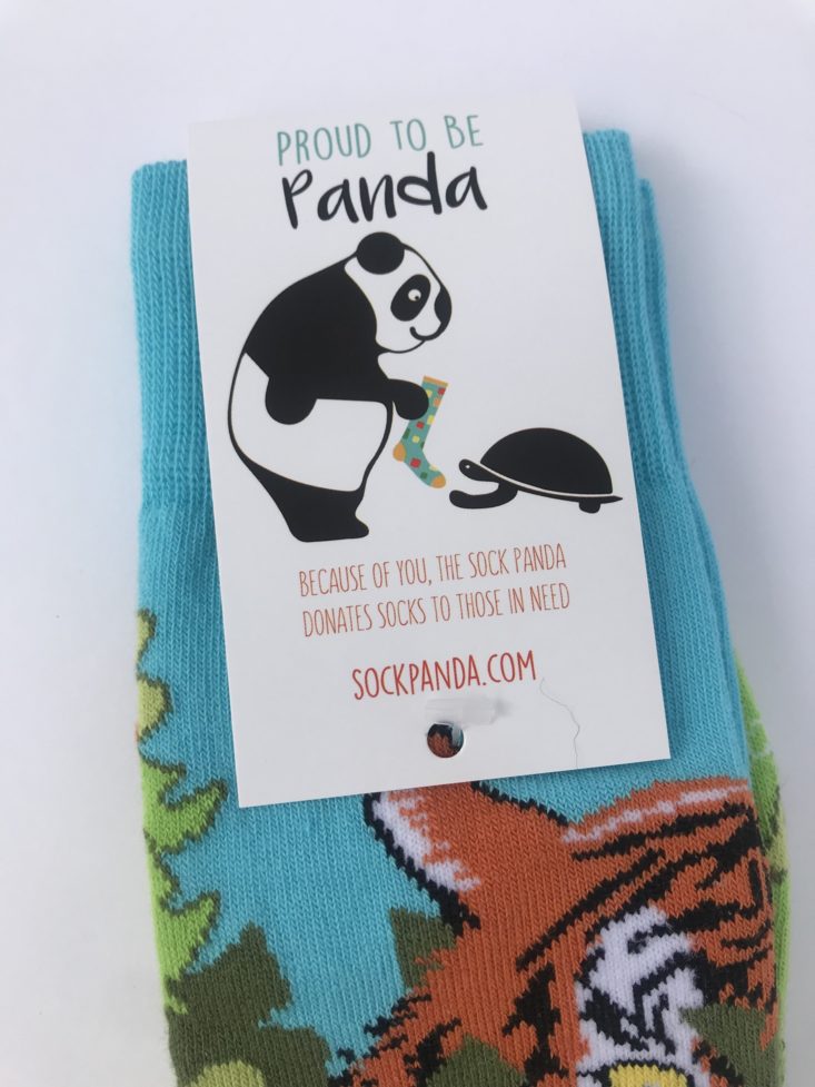 Sock Panda Women September 2019 - Tiger Front Tag