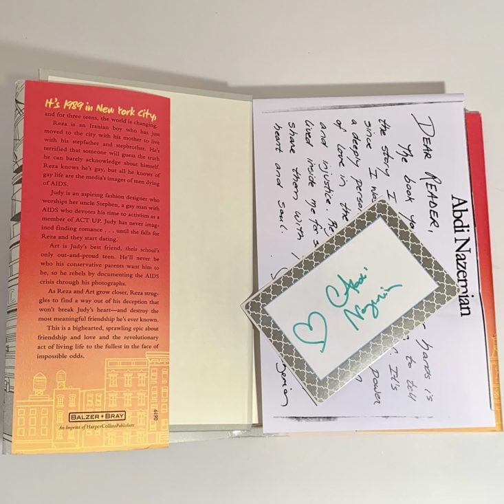 Unplugged Book Box June 2019 - Book With Signature and Letter Top