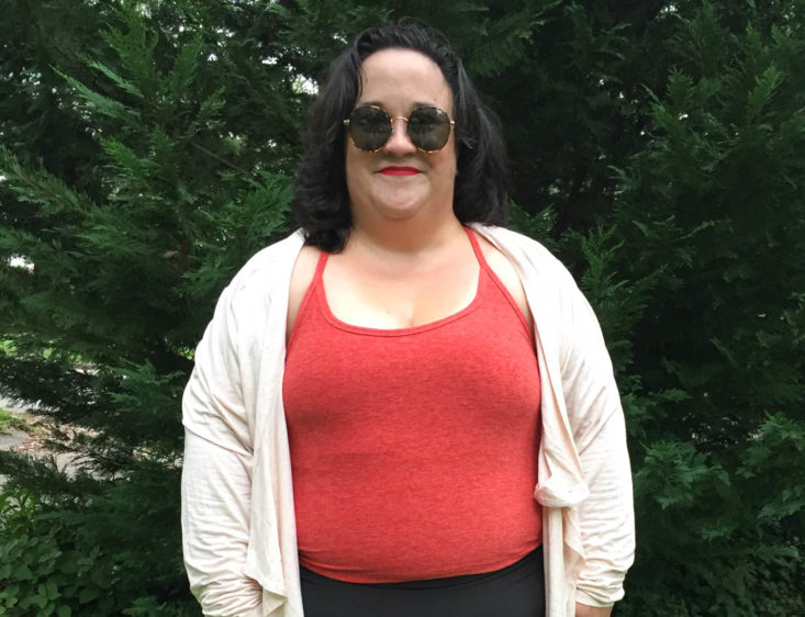 Wantable Fitness Edit Subscription Review July 2019 - Spacedye Slim Racerback Cropped Tank by Beyond Yoga Front