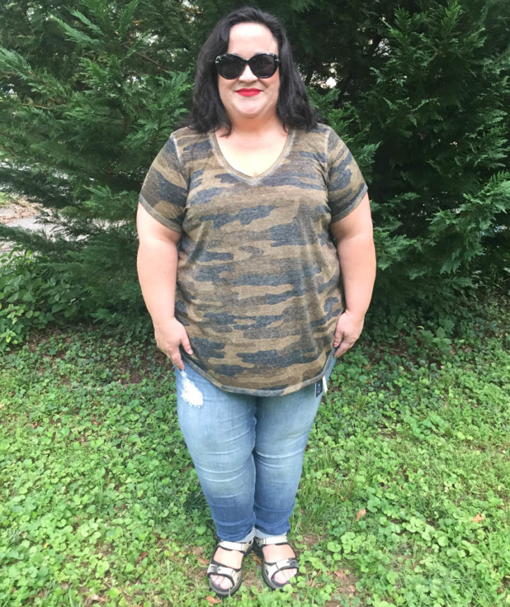 Wantable Style Edit July 2019 - Camo Tee by Lucky Brand Front