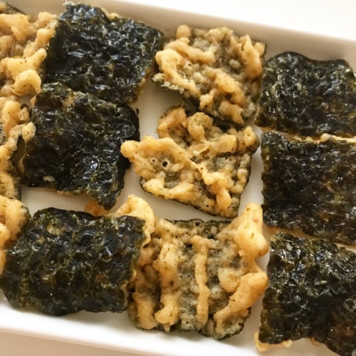 Bokksu July 2019 - Seaweed Tempura with Sudachi Pieces Top