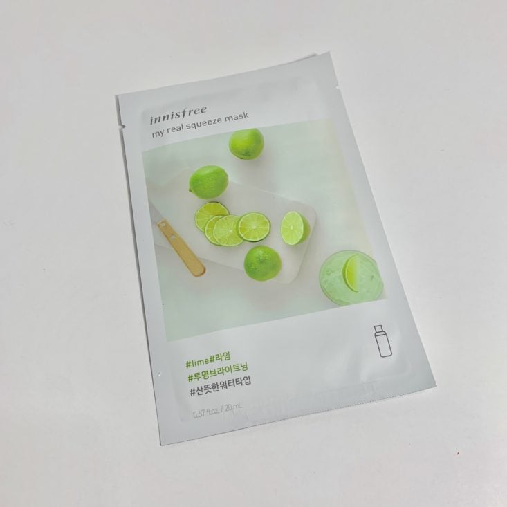 BomiBox July 2019 - Innisfree My Real Squeeze Mask – Lime 1