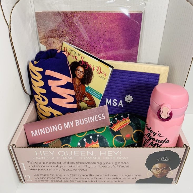 Brown Sugar Box August 2019 - All Items Unboxed Top