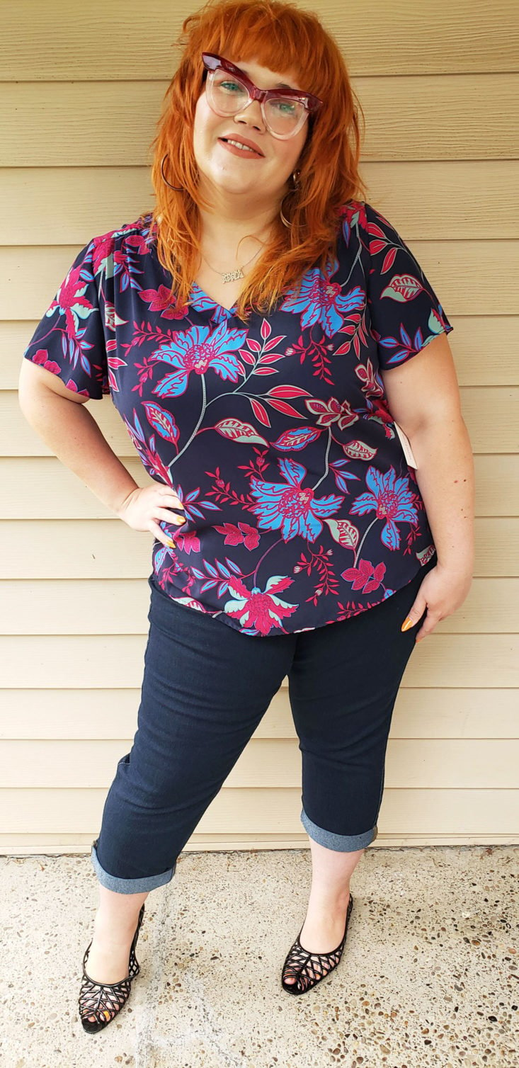 Dia and Co August 2019 Box - Greta Short Flutter Sleeve Top by Molly&Isadora 1