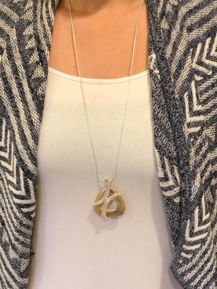 Jewelry Subscription Box September 2019 - Necklace On Closeup Front