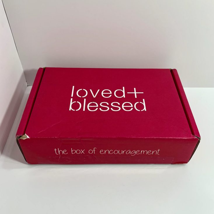 Loved + Blessed Subscription Box August 2019 - Closed Box Top