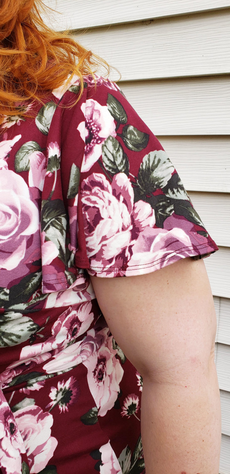 Stitch Fix Plus August 2019 - Irene Faux Wrap Brushed Knit Maxi Dress by Fortune 5