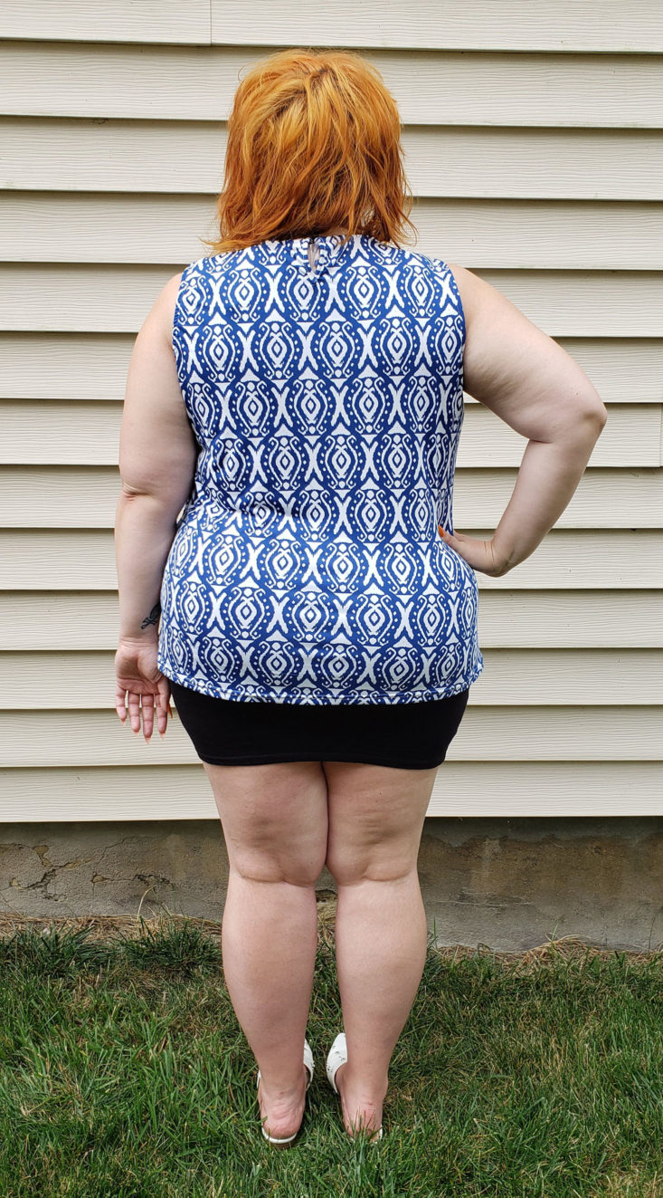 Stitch Fix Plus August 2019 - Savana Pintuck Neckline Knit Top by Madison Lilly 8