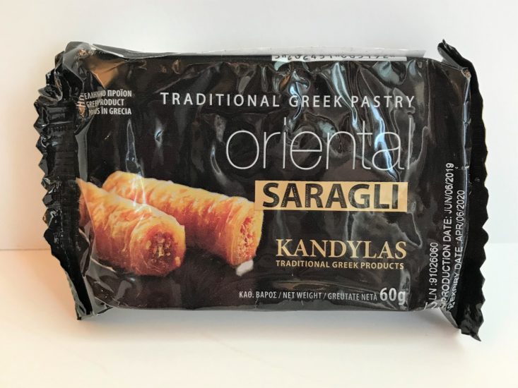 Universal Yums Subscription Box September 2019 - Oriental Saragli Unopened Top