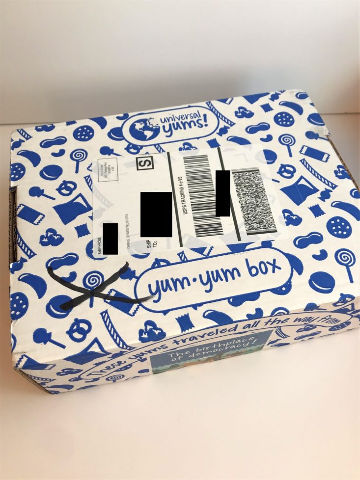 Universal Yums Subscription Box September 2019 - Unopened BoxTop
