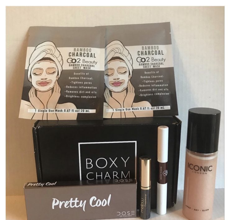 Boxycharm Makeup Tutorial October 2019 - All Contents Front