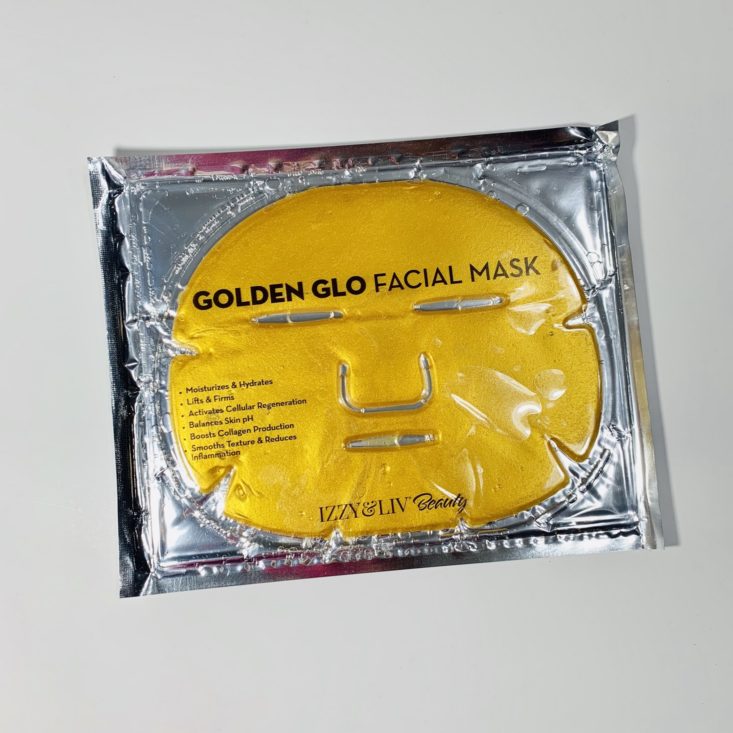 Brown Sugar Box September 2019 - Golden Glow Facial Mask Front