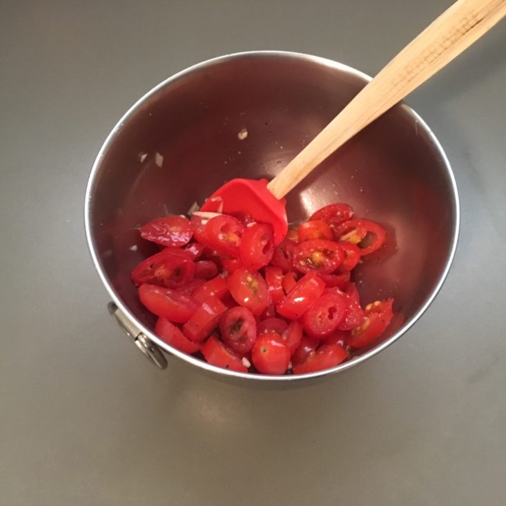 pizza bianca marinated tomatoes