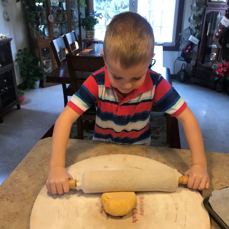 Young Chef's Club November 2019 charlie rolling out