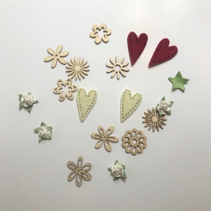 Adults and Crafts December 2019 embellishments