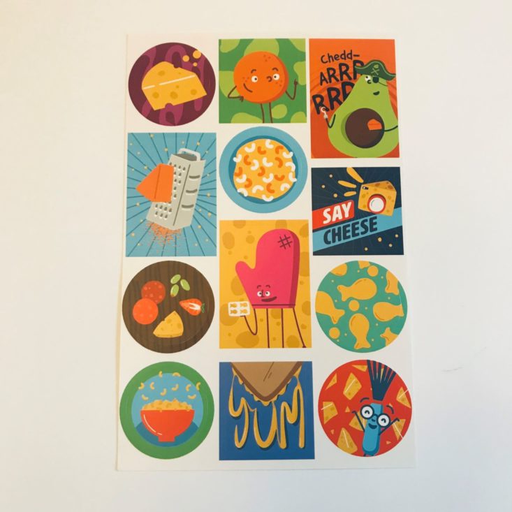 Young Chef's Club November 2019 stickers