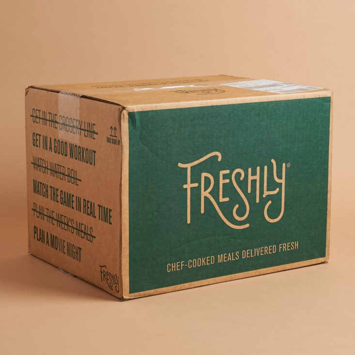 Freshly December 2019 meal subscription box review